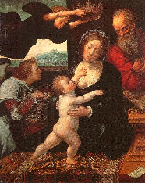 Orlandi, Deodato Holy Family Norge oil painting art